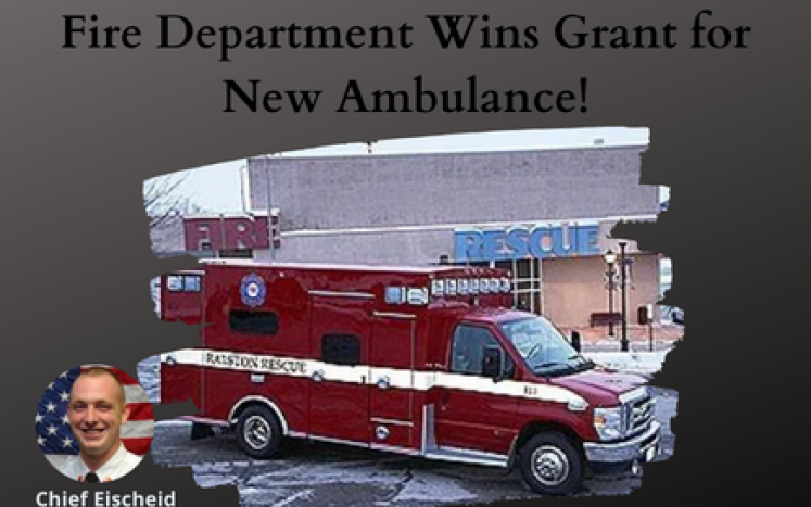 Fire Department Wins Grant for New Ambulance