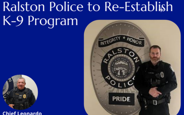 Ralston Police to Re-Establish K-9 Program